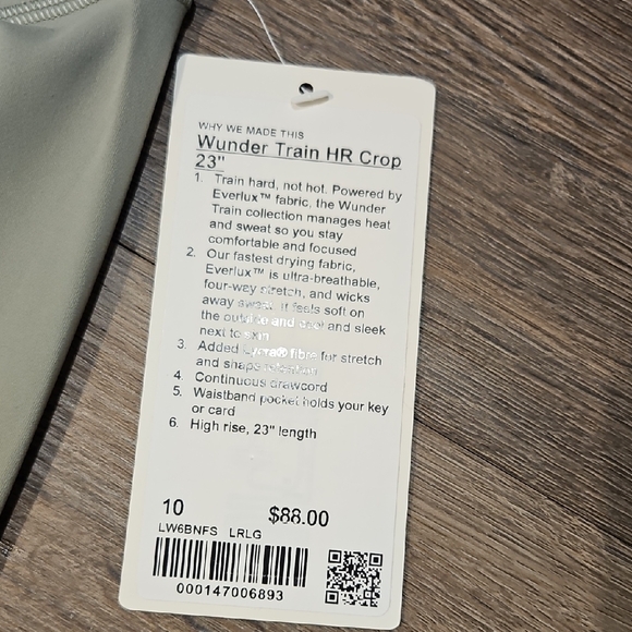 Lululemon Wunder Train Leggings Nwt, Sz 10 - Picture 2 of 8